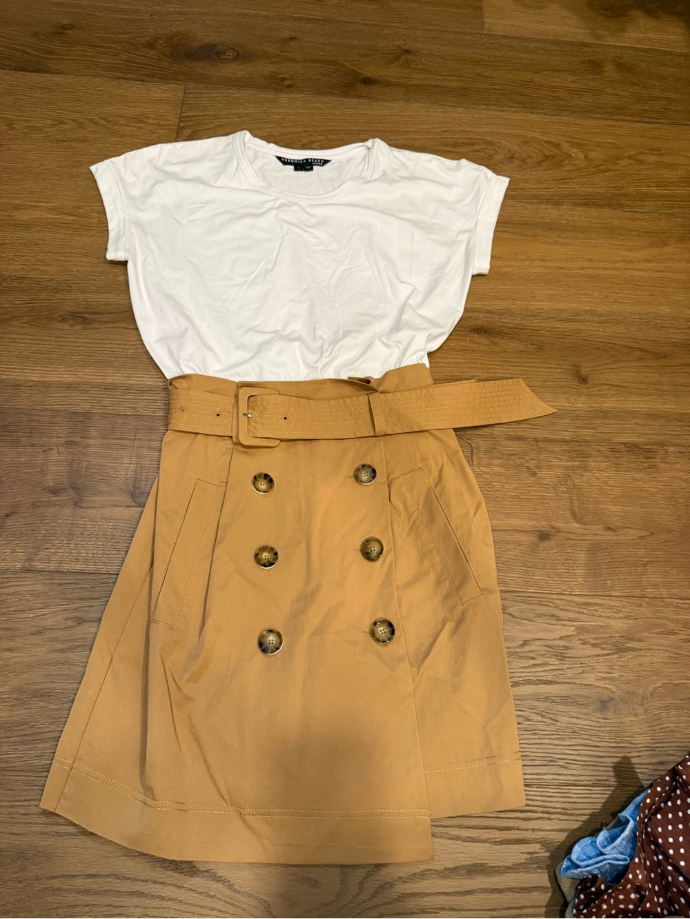 Veronica Beard Faux Two Piece T Shirt Dress